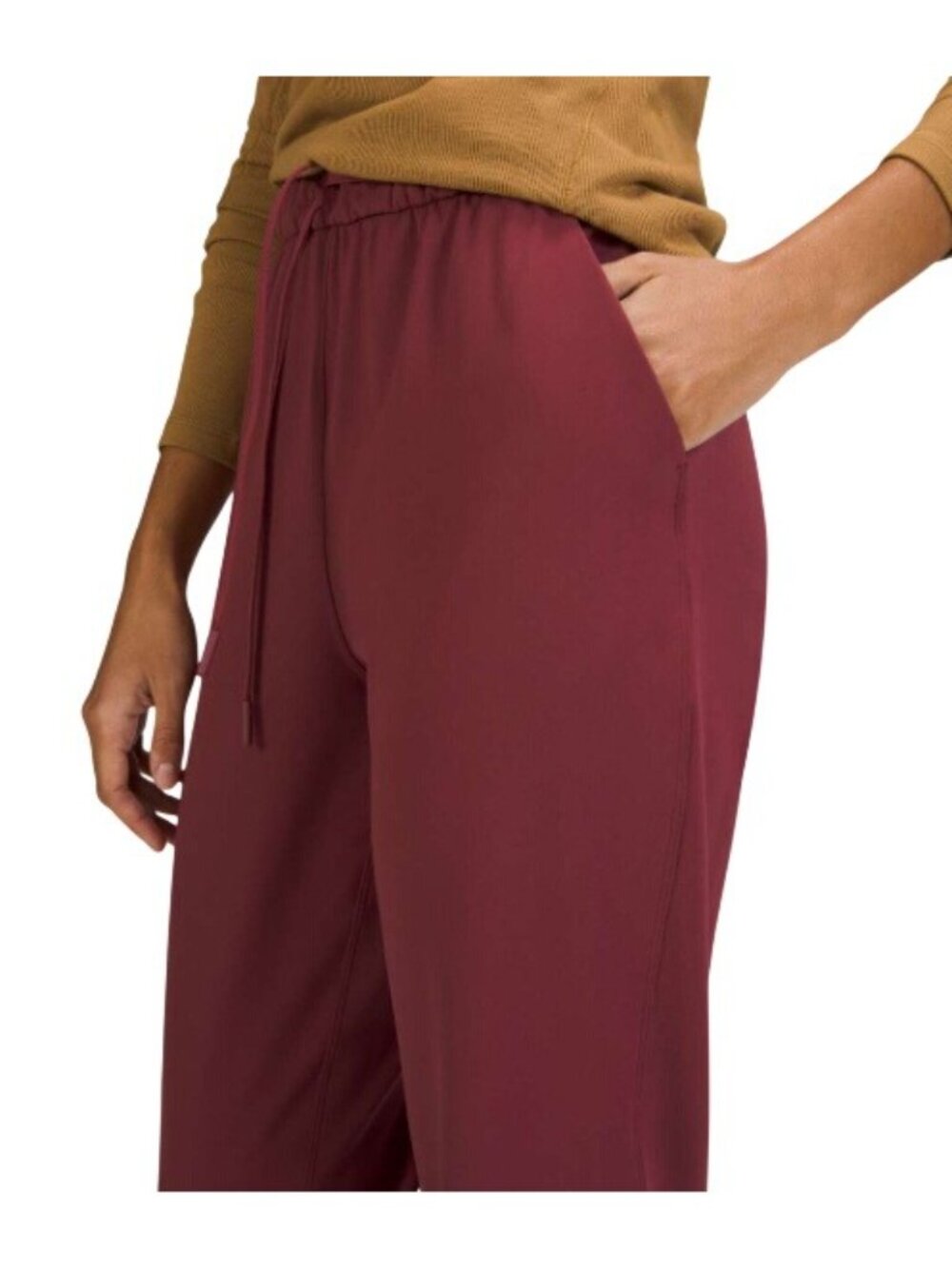 Lululemon Keep Moving High-Rise 7/8 Pant Size Women's Size 4 Mulled Wine Pull On - Picture 10 of 16